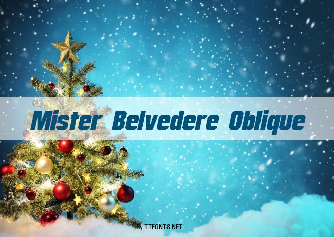 Mister Belvedere Oblique example